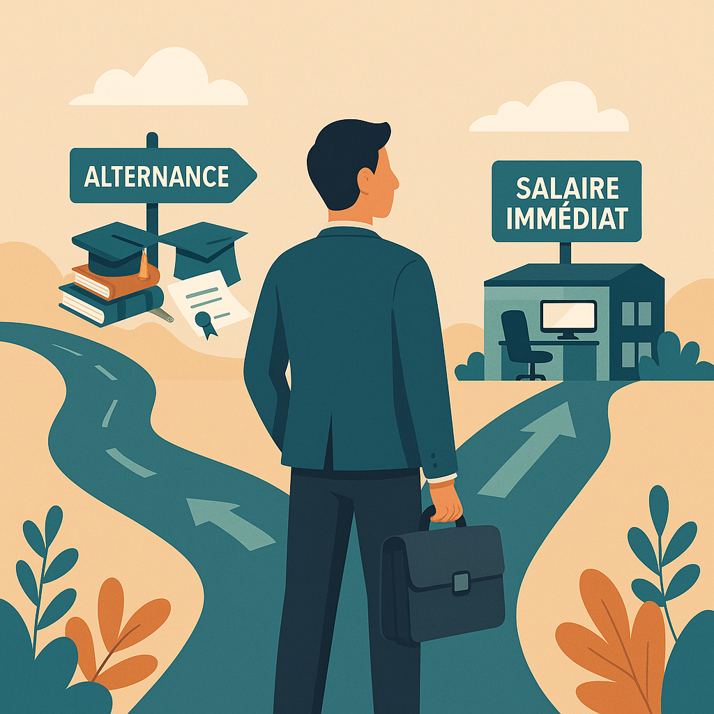 Alternance et salaire immediat