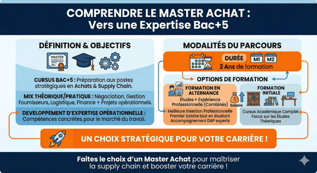 Comparatifs de master achats